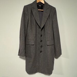 Esprit Collection Five-Button Grey Wool Coat